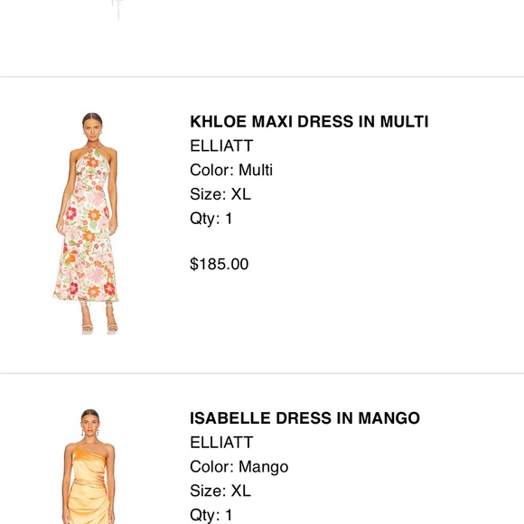 Elliatt Khloe Maxi Dress in Multi from Revolve - Picture 4 of 5